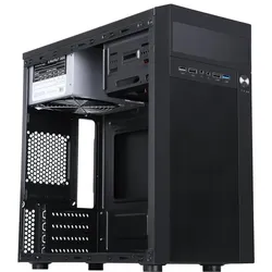 Itek Boitier Mini Tour Micro ATX Theon + alimentation 500W (Noir) (mATX), PC Gehäuse, Schwarz