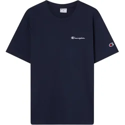 CHAMPION Icons Herren T-Shirt mit kleinem gesticktem Logo Dunkelblau - XXL