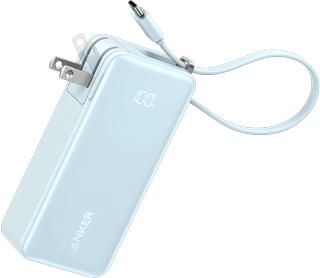 Anker Power Bank (10K, Fusion, Built-In Cable)