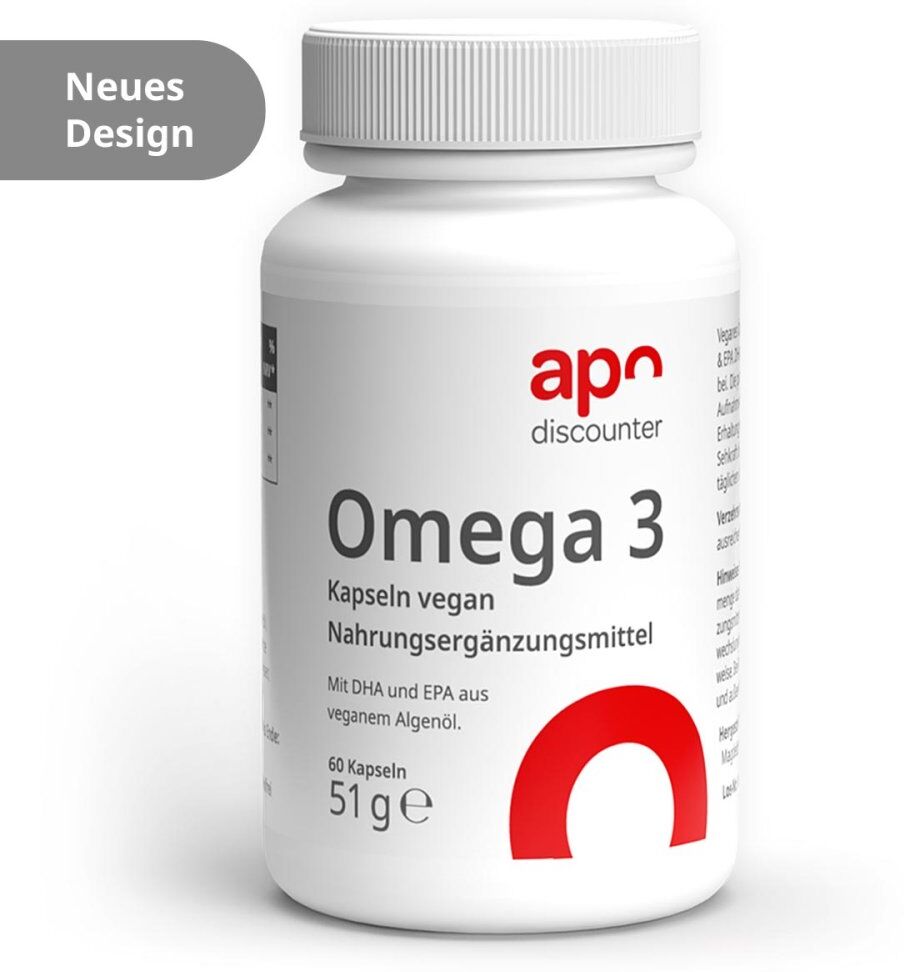 Omega 3 Kapseln vegan aus Algenöl von apodiscounter