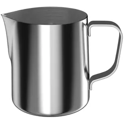 Intirilife Milchkännchen aus Edelstahl - 350 ml Füllmenge - 11 x 7.8 x 9.5 cm - Milchkanne Barista Krug für aufgeschäumte Milch