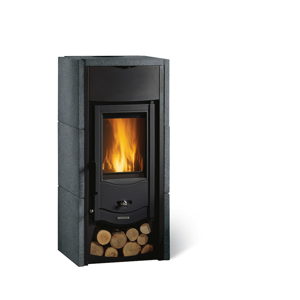 KLEININGGMB Kaminofen Asia B II, 6,0 kW Vulcan Naturstein H93xB44x47cm 16947826