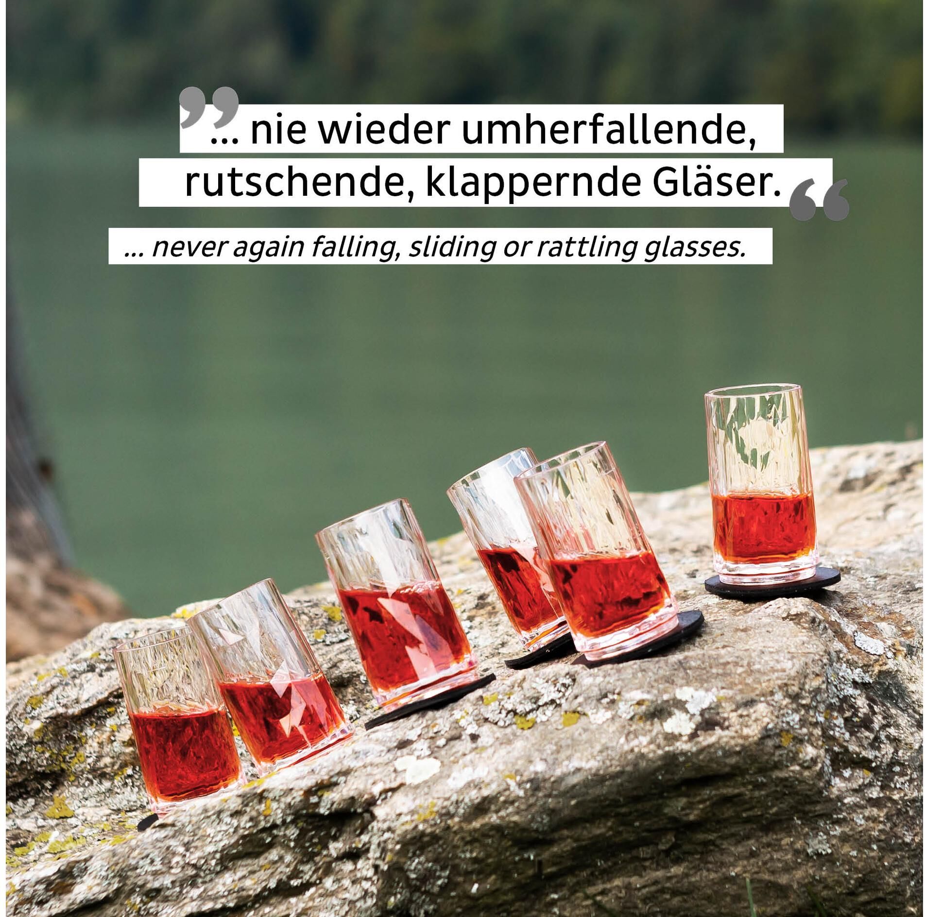 Schnapsglas, transparent, SILWY MAGNETIC SYSTEM, Trinkgefässe, 400ml, Kunststoff, Schnapsglas transparent 400ml