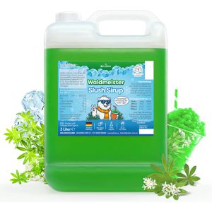 Belissia Slush-Sirup Waldmeister, ohne Glycerin, Mischungsverhältnis 1:5, im Kanister, 5 Liter