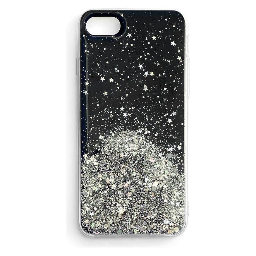 Wozinsky Star Glitter Shining Cover for Xiaomi Redmi K40 Pro+ / K40 Pro / K40 / Poco F3 black (Xiaomi Poco F3, Xiaomi Redmi K40, Xiaomi Redmi K40 Pro, Xiaomi Redmi K40 Pro+) (Star glitter case Xiaomi POCO F3 black)