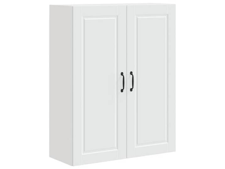 Porto Wandschrank, weiß, 80 x 31 x 100 cm, Holz Küchenschrank, vertikale Aufbewahrung, Fächer, Regale, Holzfaserstoff, innen, klare Linien