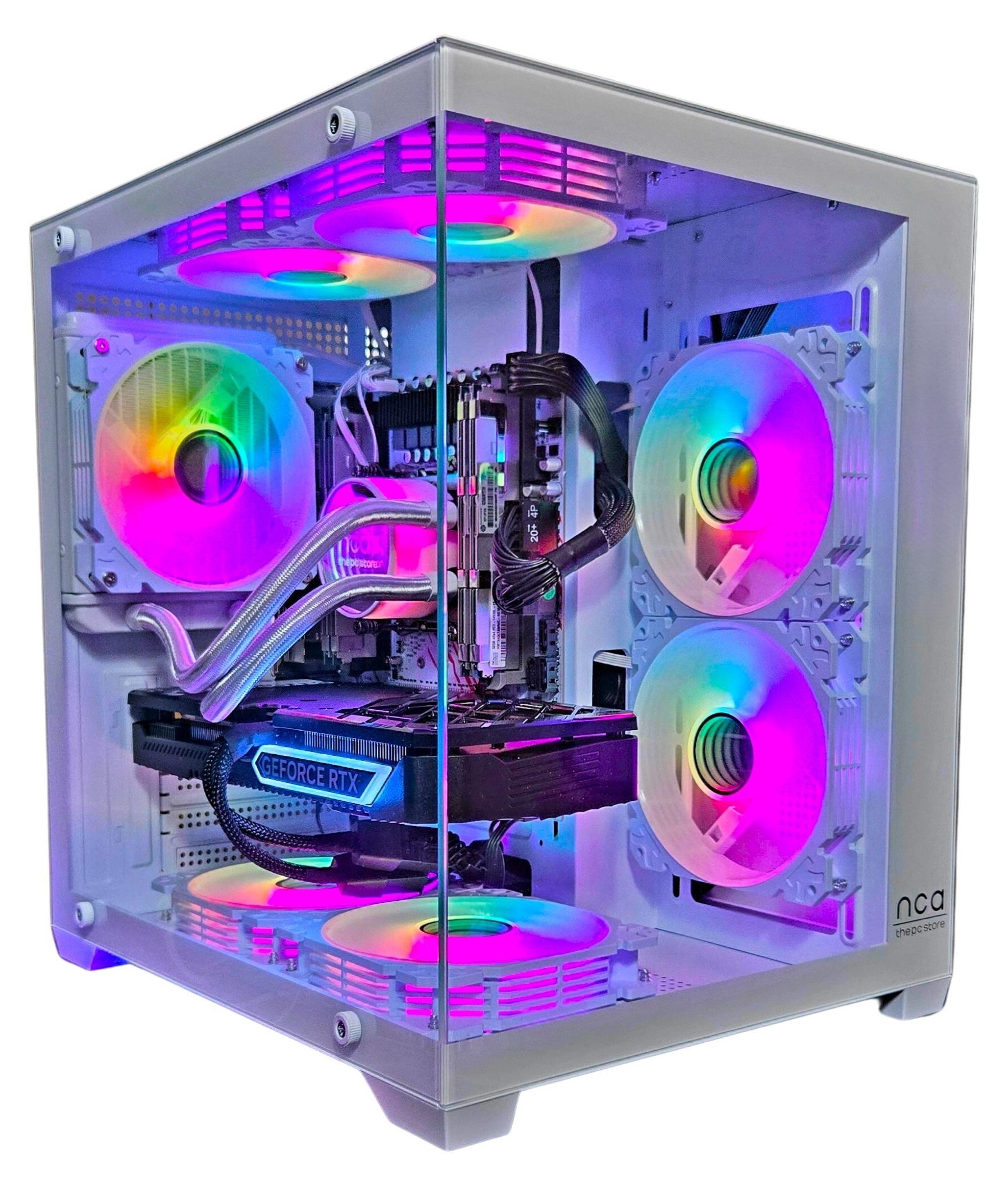 Gaming PC PHANTOM WHITE | AMD RYZEN 7 | NVIDIA RTX 5070 | 32GB RAM 1TB SSD | RGB Lüfter mit Controller | Wasserkühlung | Windows 11 | WLAN 5