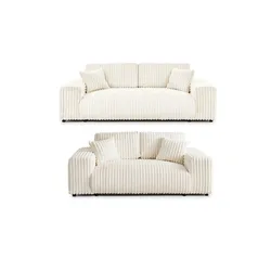 S-STYLE Polstergarnitur 2er-Set  Mollis , beige , Maße (cm): B: 213 H: 79