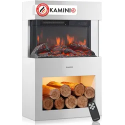 KAMINIO KAMINIO Elektrokamin HENRI - Elektrischer Kaminofen - Weiß