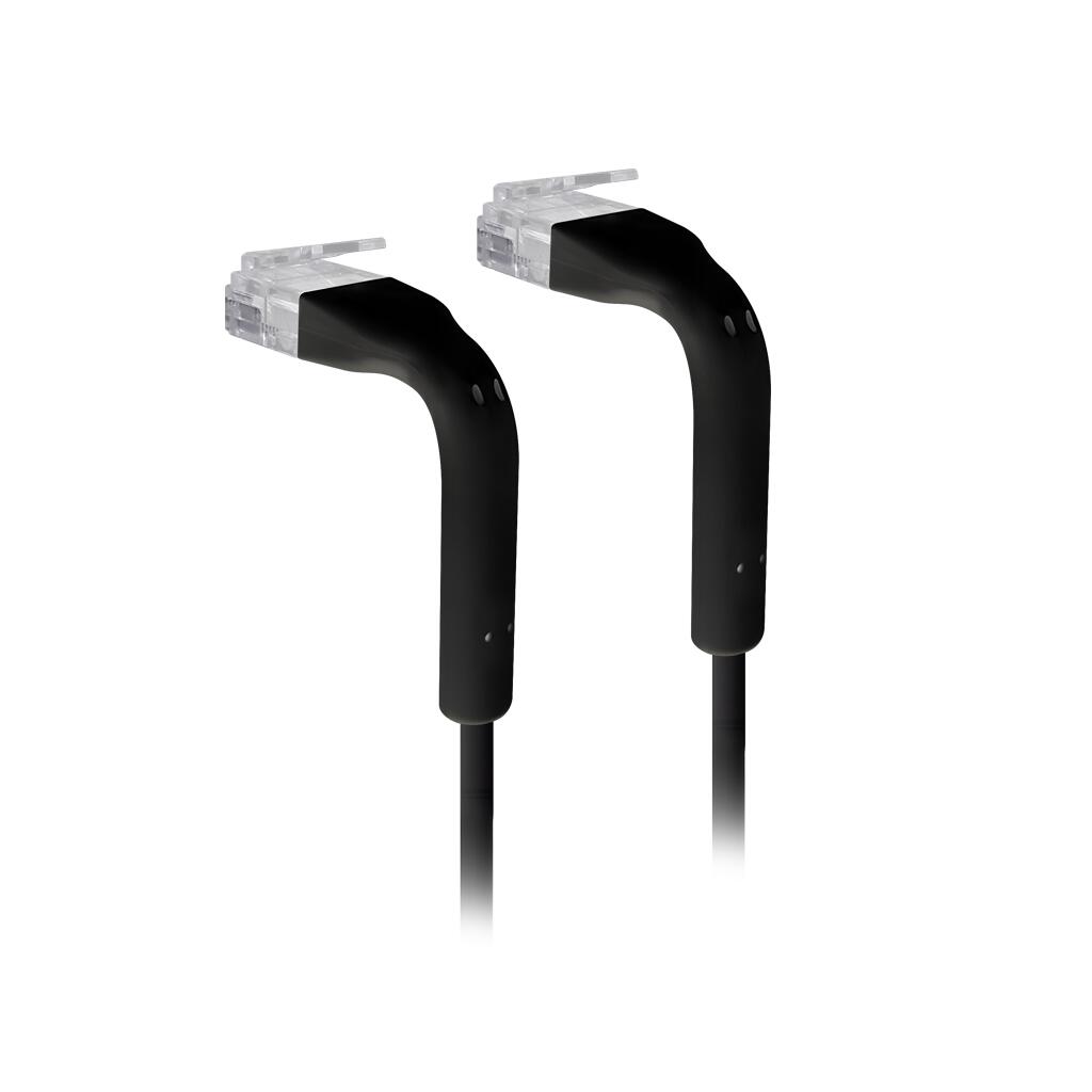 Ubiquiti UniFi ultradünnes Patchkabel RJ45 zu RJ45 Cat6, 0.1 m U-CABLE-PATCH-RJ45-BK