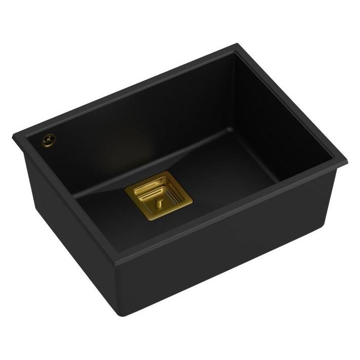 Q Company Spüle DAVID 50 GraniteQ aus reinem Kohlenstoff (55 cm, 42 cm) (39221000)