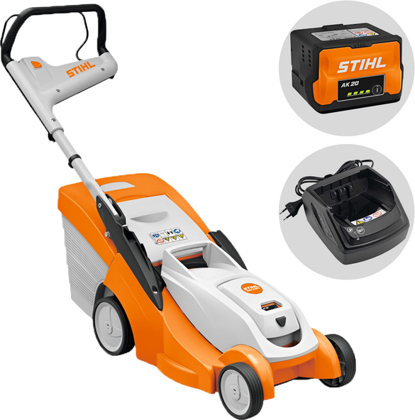 STIHL RMA 239 C - Tagliaerba con batteria AK 20 - 36V 4Ah - Taglio 37 cm