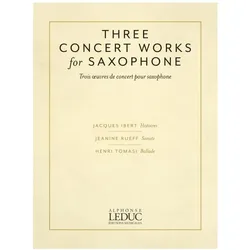 Three Concert Works for Saxophone: For Alto Saxophone and Piano, Sachbücher