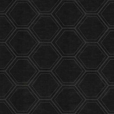 Vliestapete SUPERFRESCO EASY "Geo - Hexagon", schwarz, B:0,52m L:10m, Vlies, Tapeten, Schwarz - 10m x 52cm