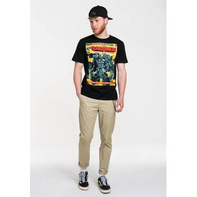 T-Shirt LOGOSHIRT "Transformers – Robots In Disguise", Herren, Gr. M, schwarz, 100% Baumwolle, bedruckt, normal, Rundhals, Shirts T-Shirt, mit coolem Frontprint