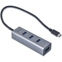 USB-C Metal HUB 4 Port, USB-Hub schwarz