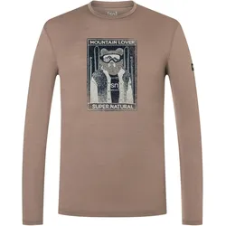 Super Natural, Herren, Funktionsshirt, Bearski (L), Beige, L