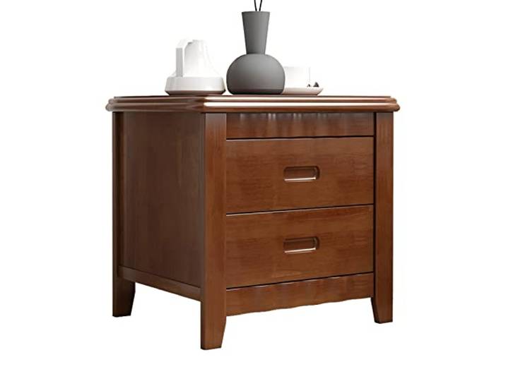 Bett mit Stauraum Quadratischer Nachttisch for den Innenbereich mit Doppelschublade, große Kapazität, Platz, Sofa, Beistelltisch, Wohnzimmer, Schlafzimmer, Schließfach Desktop