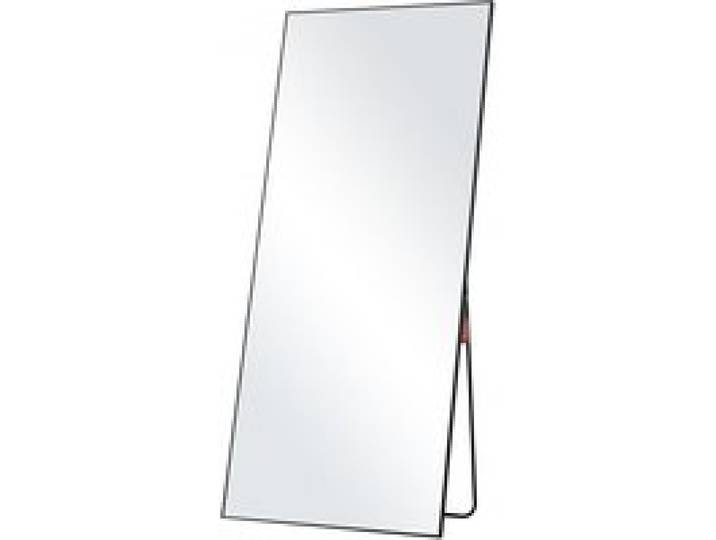 VEVOR Miroir pleine longueur, 1800x785 mm, grand miroir de sol rectangulaire suspendre incliner verre trempé avec support, cadre alliage d'aluminium, miroir de dressing mural pour salon, chambre, noir