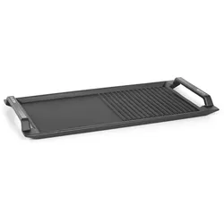 Klarstein Delicatessa Grill Pan Grillplatte Induktionskochfeld Zubehör 43,5x23cm Schwarz