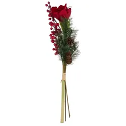 Strauß mit Amaryllis und Beeren   ¦ Kunststoff ¦ Maße (cm): H: 65