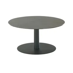Höffner Home Couchtisch  Disc , grau , Maße (cm): H: 38  Ø: 80