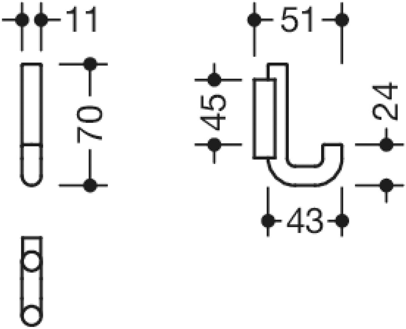 HEWI Serie 480 Einzelhaken