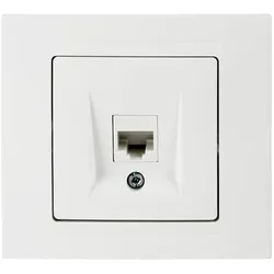 Günsan Moderna Datenbuchse 1-fach CAT6 Internet Netzwerk Weiss