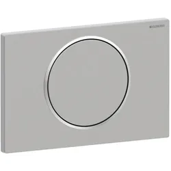 Geberit Betätigungsplatte Sigma 10 Round 115758SN5 Platte/Taste Edelstahl gebürstet, poliert, Edelstahl, für Spül-Stopp-Spülung
