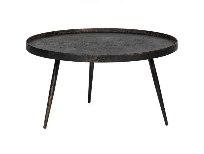 Livetastic Beistelltisch Bounds, Zink, Gold, Metall, Sperrholz, rund, konisch, 76x40x76 cm, Wohnzimmer, Wohnzimmertische, Beistelltische, Beistelltische Metall
