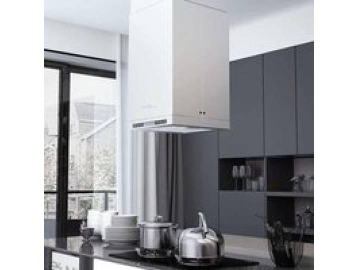 Hotte îlot avec écran tactile LCD et capteur 756 m³ / h LED - vidaXL - Argenté - acier inoxydable - Filtration - Avec affichage LCD