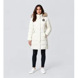 Lauren Ralph Lauren für Damen. 297P23455004 Weiße gesteppte Daunenjacke (L), Lässig, Synthetisch