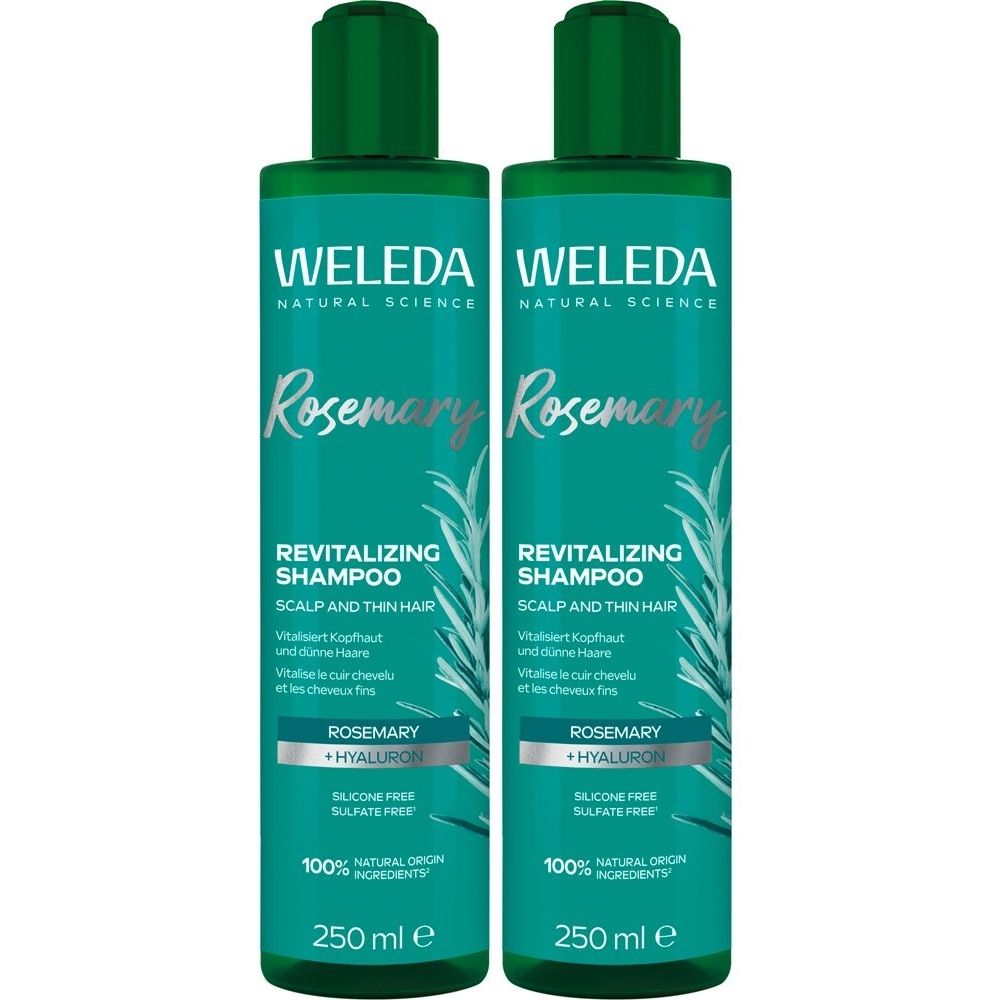 Weleda Rosmarin Revitalising Shampoo 2x 2x250 ml
