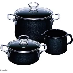 Riess Starterset, Pfannenset + Topfset, Braun