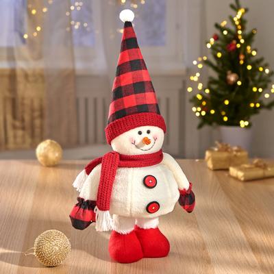 Textilfigur Schneemann höhenverstellbar