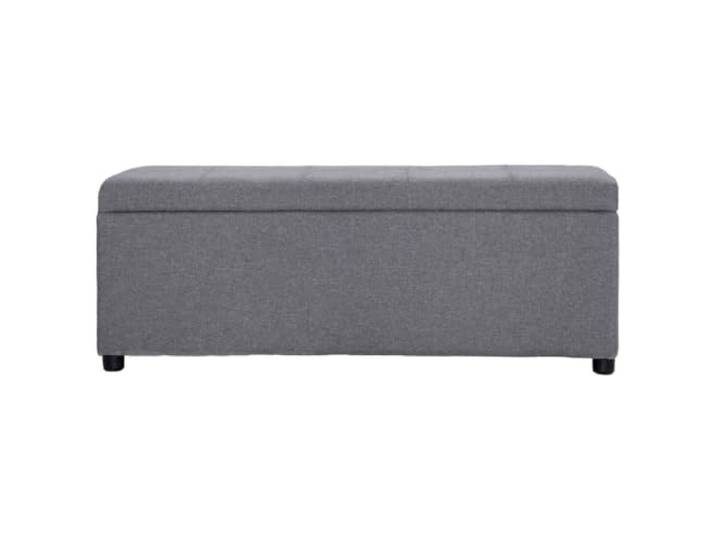 HBBMGYD Aufbewahrungsbank, 116 cm, hellgrau, Polyester Innenfach, weiche Polsterung, Wohnzimmer, Eingang, bequemer Sitz, Innendekoration