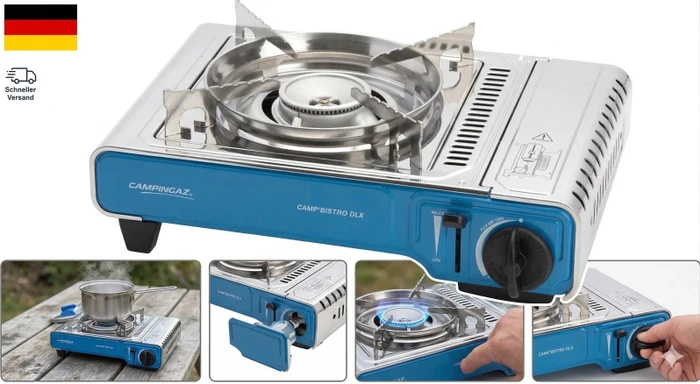 Campingaz Camping Kitchen 2 DE (grau, für wiederbefüllbare Gasflaschen)