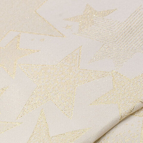 Jacquard "Sternenhimmel", natur/gold