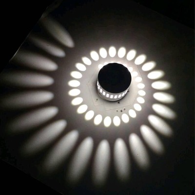 HomeDecorAndMore LLC Spiral Hole LED Wall Light White