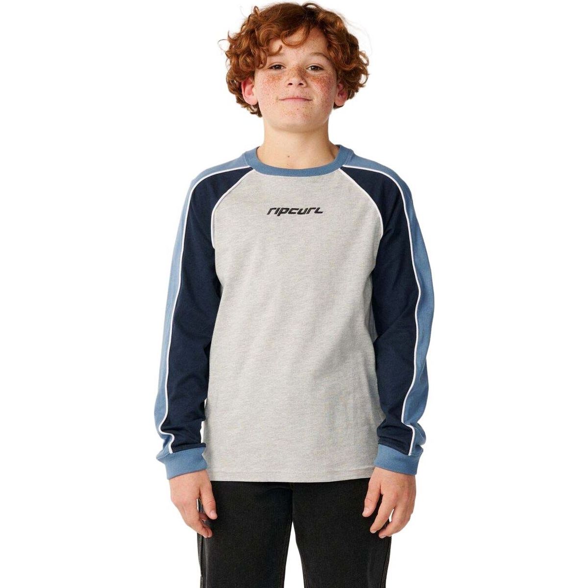 RipCurl Archive Sandman Panel LS Tee-b grey marle (0085) 12 15RBTE-0085-12