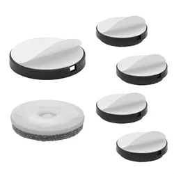 WAGNER QuickClick® Filzgleiter ULTRASOFT - 4er-Set zum Kleben, 4x Basis + 4x Gleiteinsatz Ø 50 mm, DE Ware - 15830600