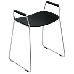 Hewi 950 Duschhocker 950.51.3024090 tiefschwarz, mit seitlichen Stützgriffen