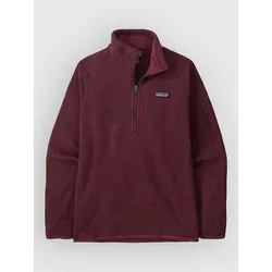 Patagonia Better Sweater 1/4 Half-Zip Fleece Pullover berry fig Gr. S