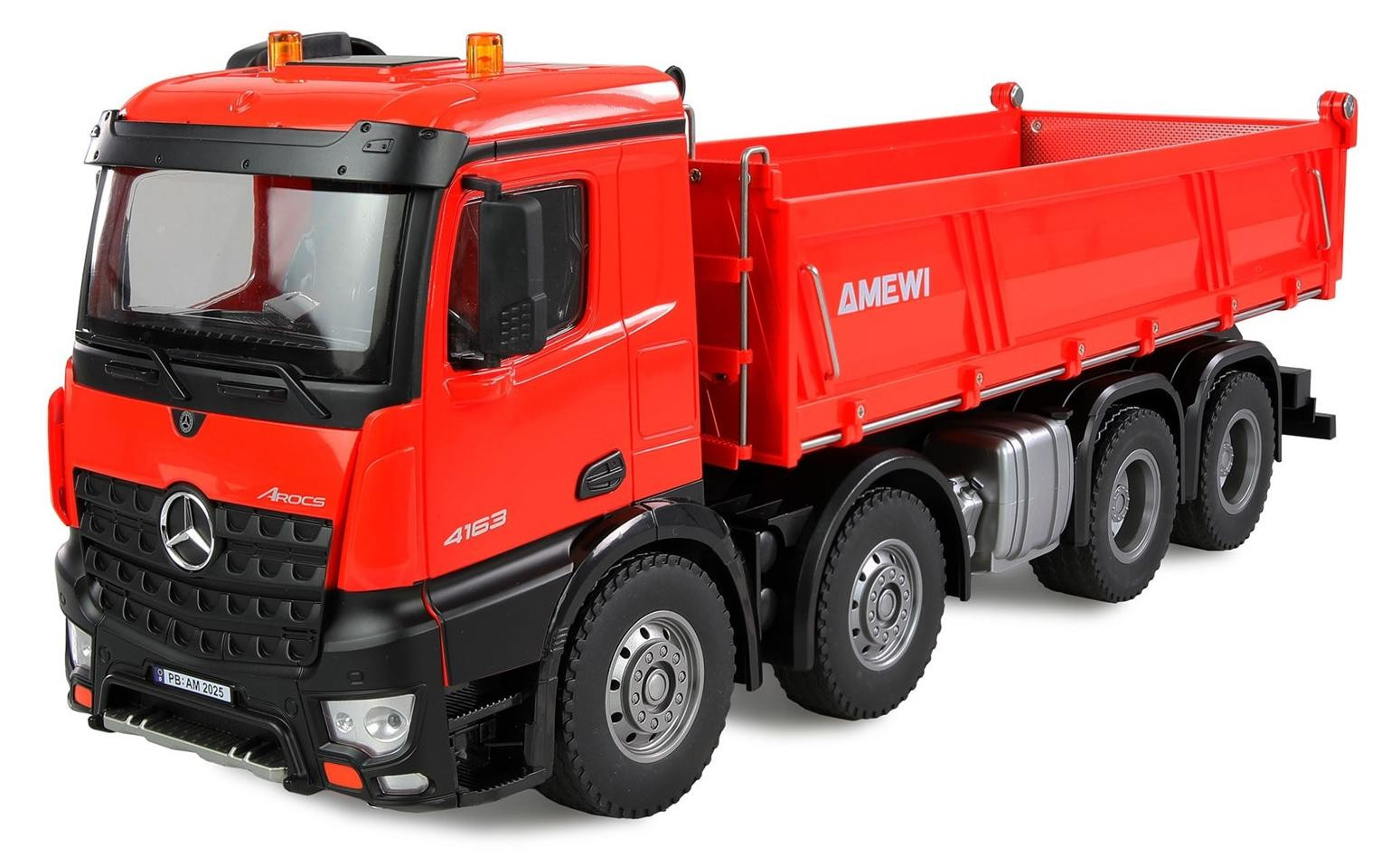 AMEWI Mercedes-Benz Arocs Muldenkipper 8x4/4 4WD 1:18 RTR rood