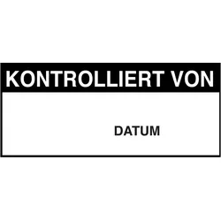 Brady, Etikettenrolle, B-500, BESCHRIFTBARE Etiketten zur Qualitätskontrolle, Vinylgewebe, Schwarz auf weiss, 38 x 1