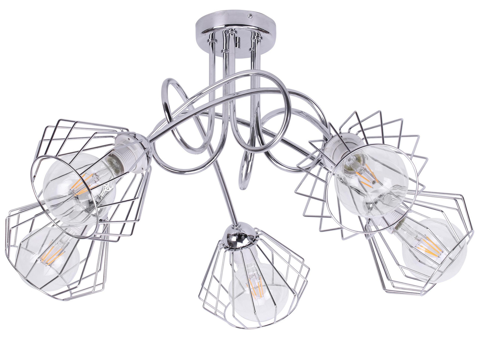 Light Hom Loftlamp Edison Retro Plafondlamp met Draad