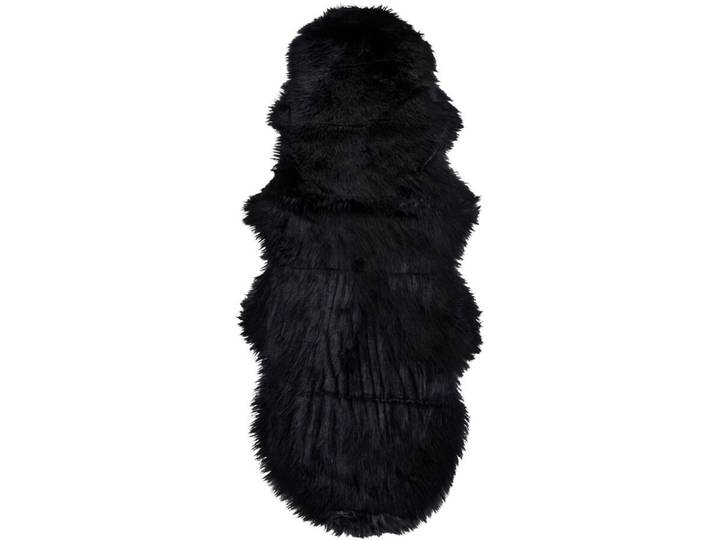 Kunstpelz Qirena schwarz Polyester B 60 cm