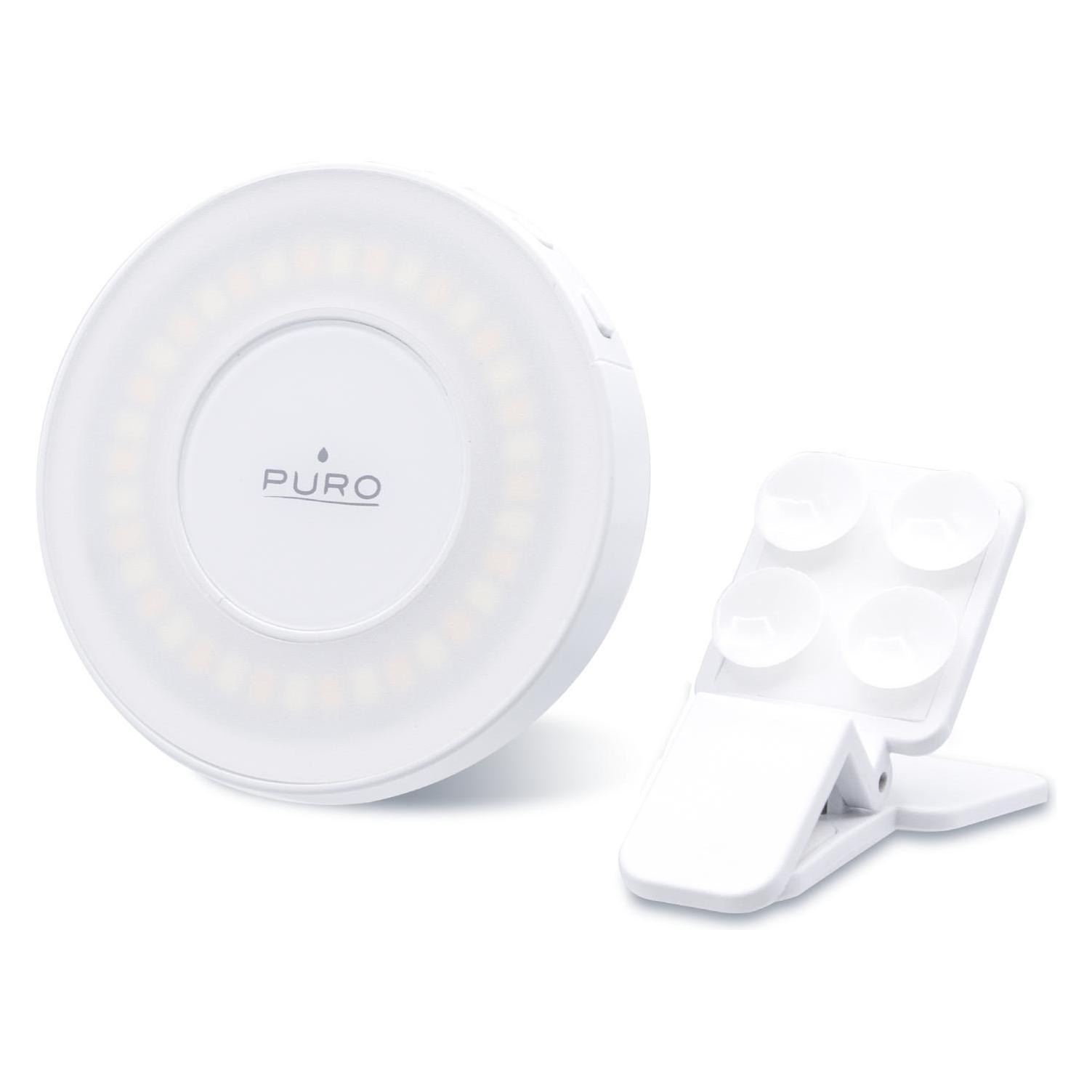 Puro MagSafe MagLight Mini Leuchtring für Fotos und Videos (PULMAGMINI1WHI)