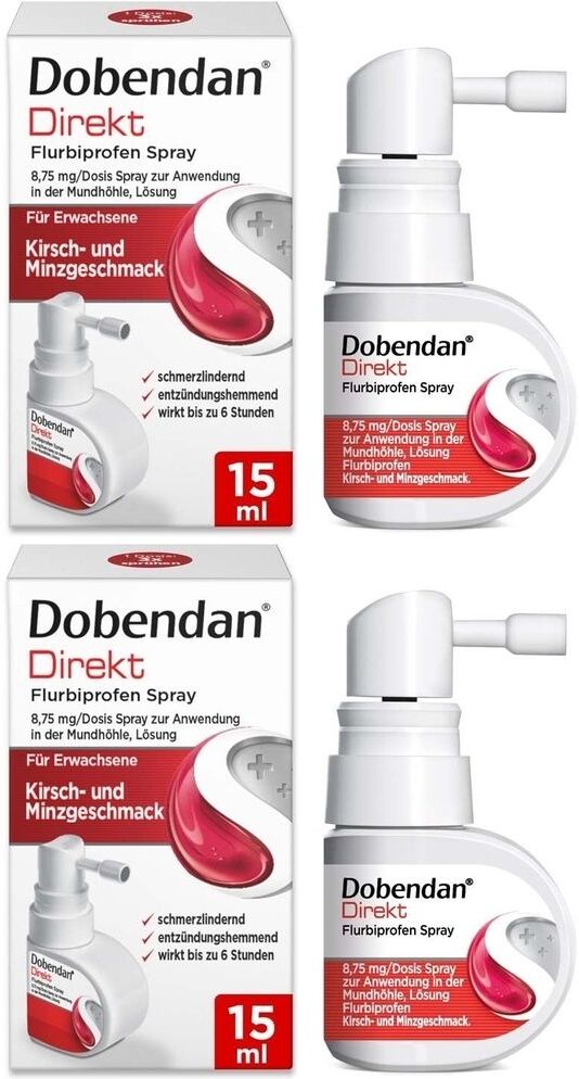 Dobendan Direkt Flurbiprofen Spray 8,75mg/Dos.Mund 2x 2x15 ml