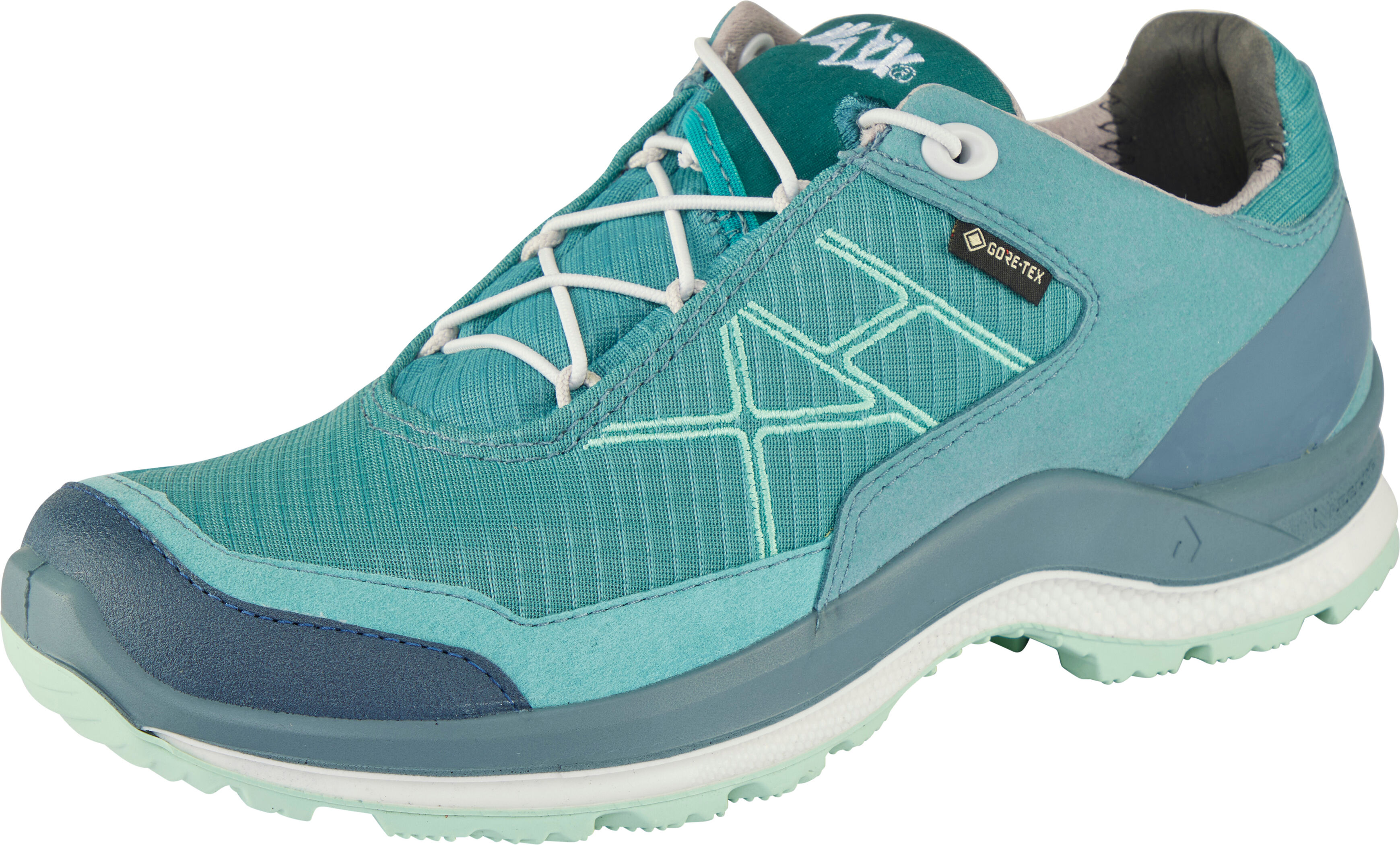 Wanderschuh HAIX "Haix Black Eagle Adventure 3.0 GORE-TEX Ws low", Damen, Gr. 37,5, Synthetik, Normalschaft, petrol, Microfaser, Textil, unifarben, Schuhe Wanderschuh, Individuell anpassbar & wasserdicht – Komfort bei jedem Einsatz petrol 37,5, Synthetik,